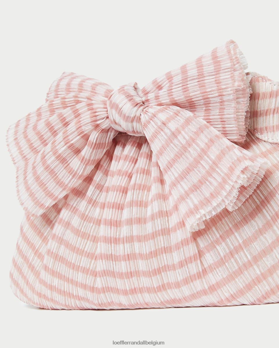 Sacs Loeffler Randall pochette à nœud Rayne vichy rose tendre femmes 04V42L380