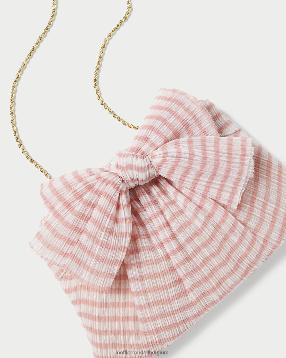 Sacs Loeffler Randall pochette à nœud Rayne vichy rose tendre femmes 04V42L380