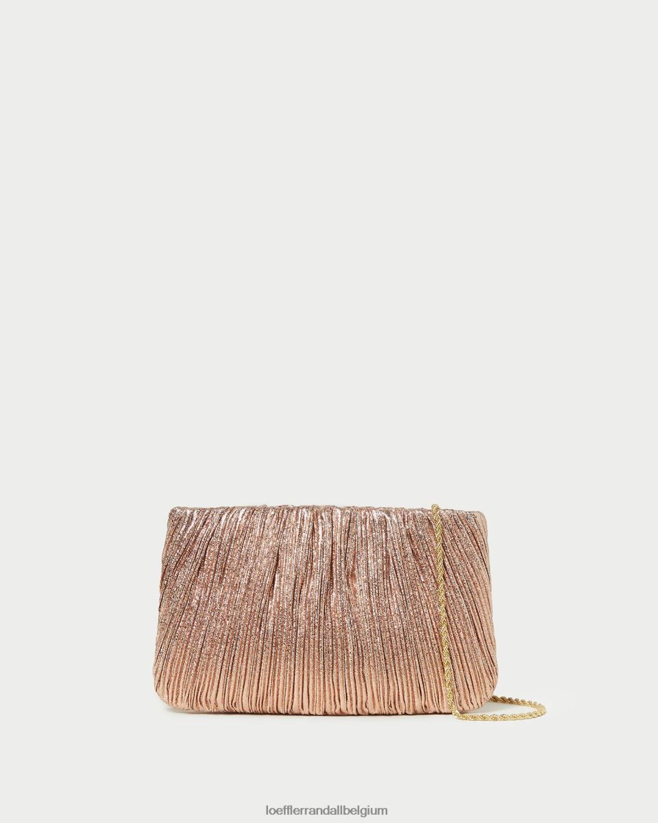 Sacs Loeffler Randall pochette plissée plate brit dune femmes 04V42L366