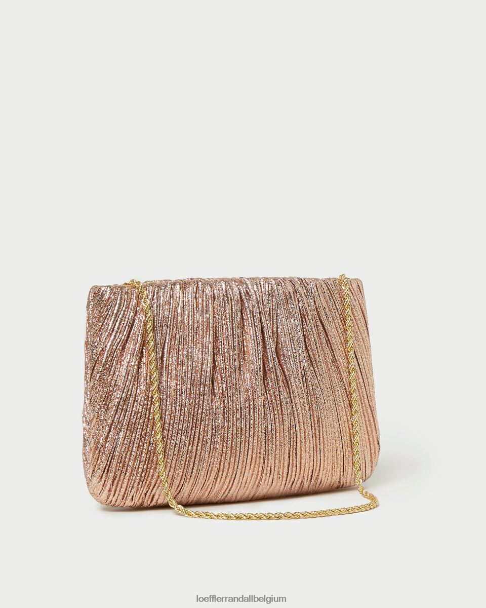 Sacs Loeffler Randall pochette plissée plate brit dune femmes 04V42L366