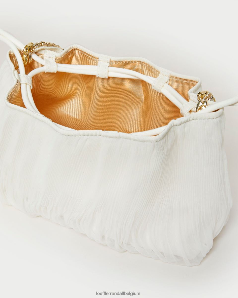 Sacs Loeffler Randall pochette plissée à strass Layne perle femmes 04V42L371