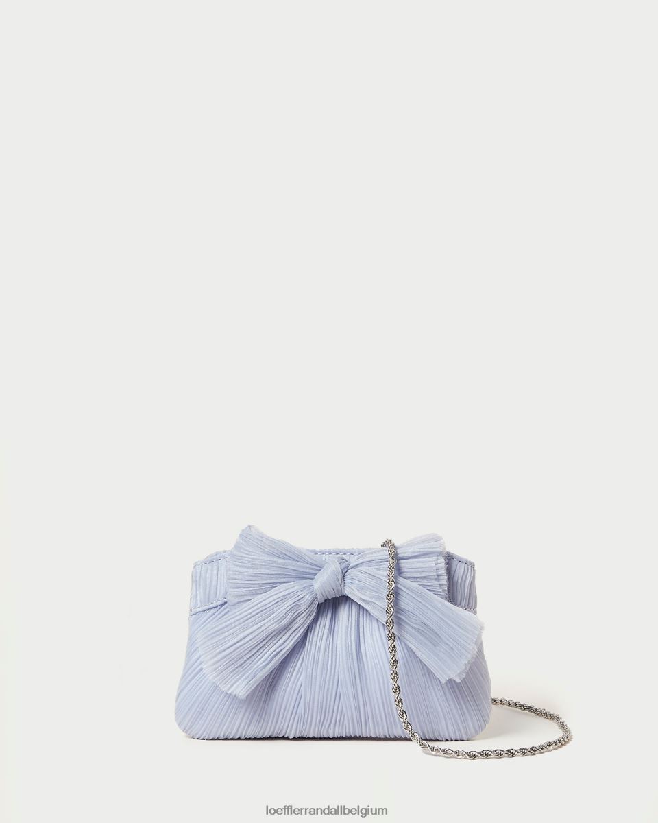 Sacs Loeffler Randall pochette rochelle à petit nœud bleu femmes 04V42L339