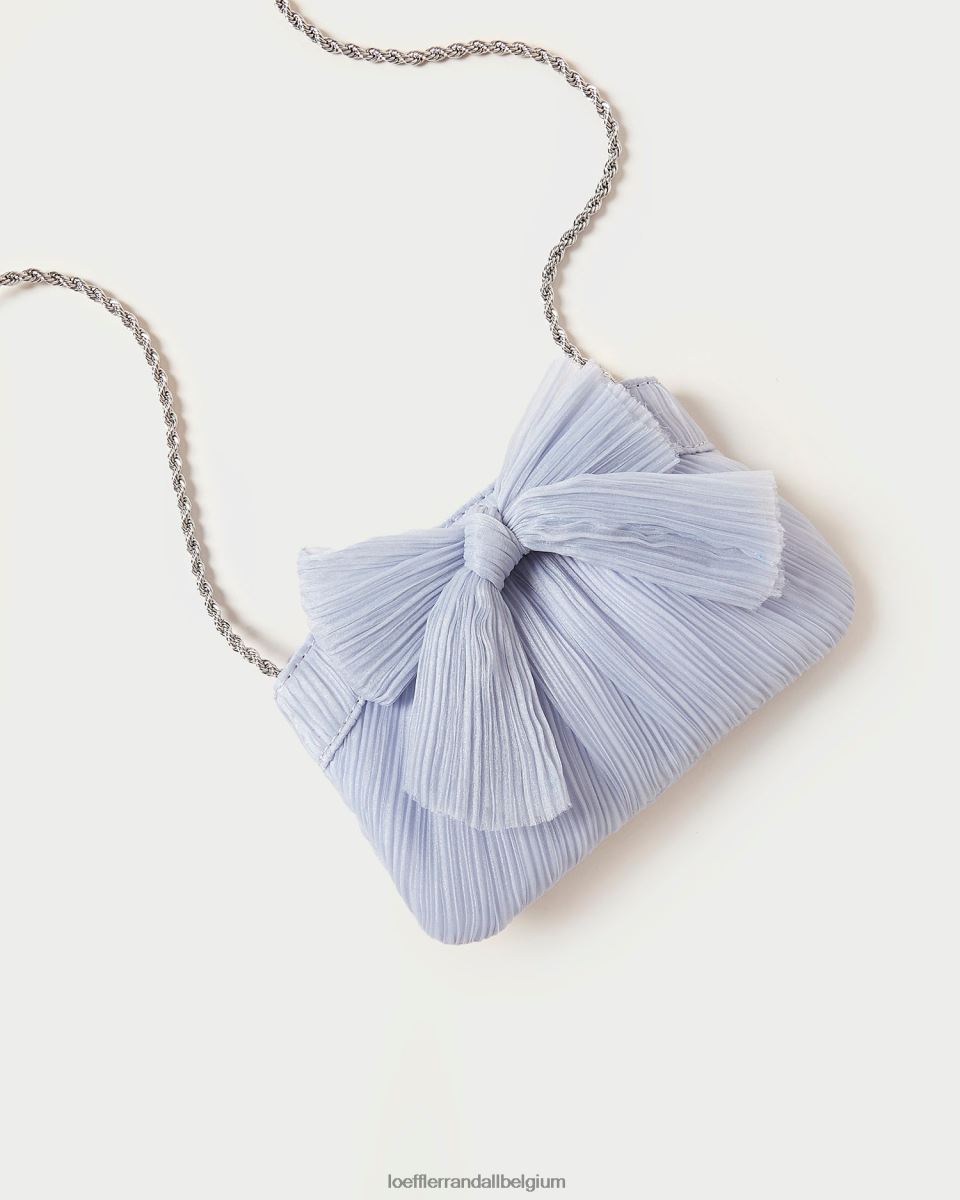 Sacs Loeffler Randall pochette rochelle à petit nœud bleu femmes 04V42L339
