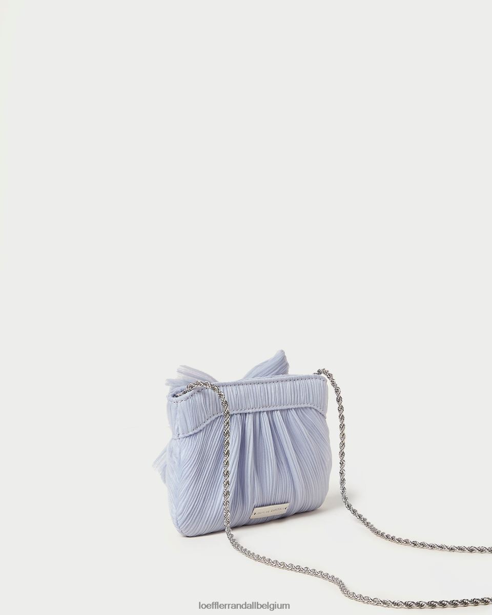 Sacs Loeffler Randall pochette rochelle à petit nœud bleu femmes 04V42L339