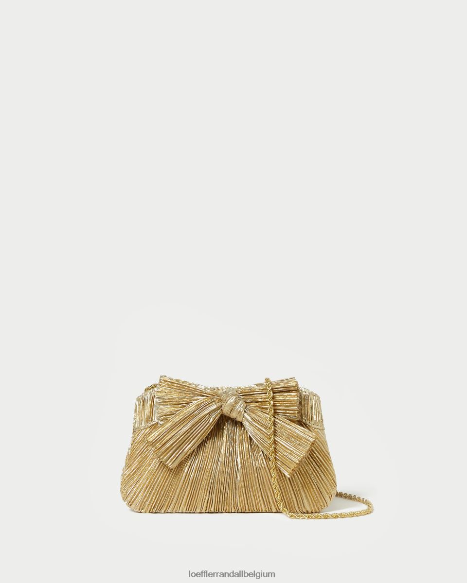 Sacs Loeffler Randall pochette rochelle à petit nœud or femmes 04V42L365