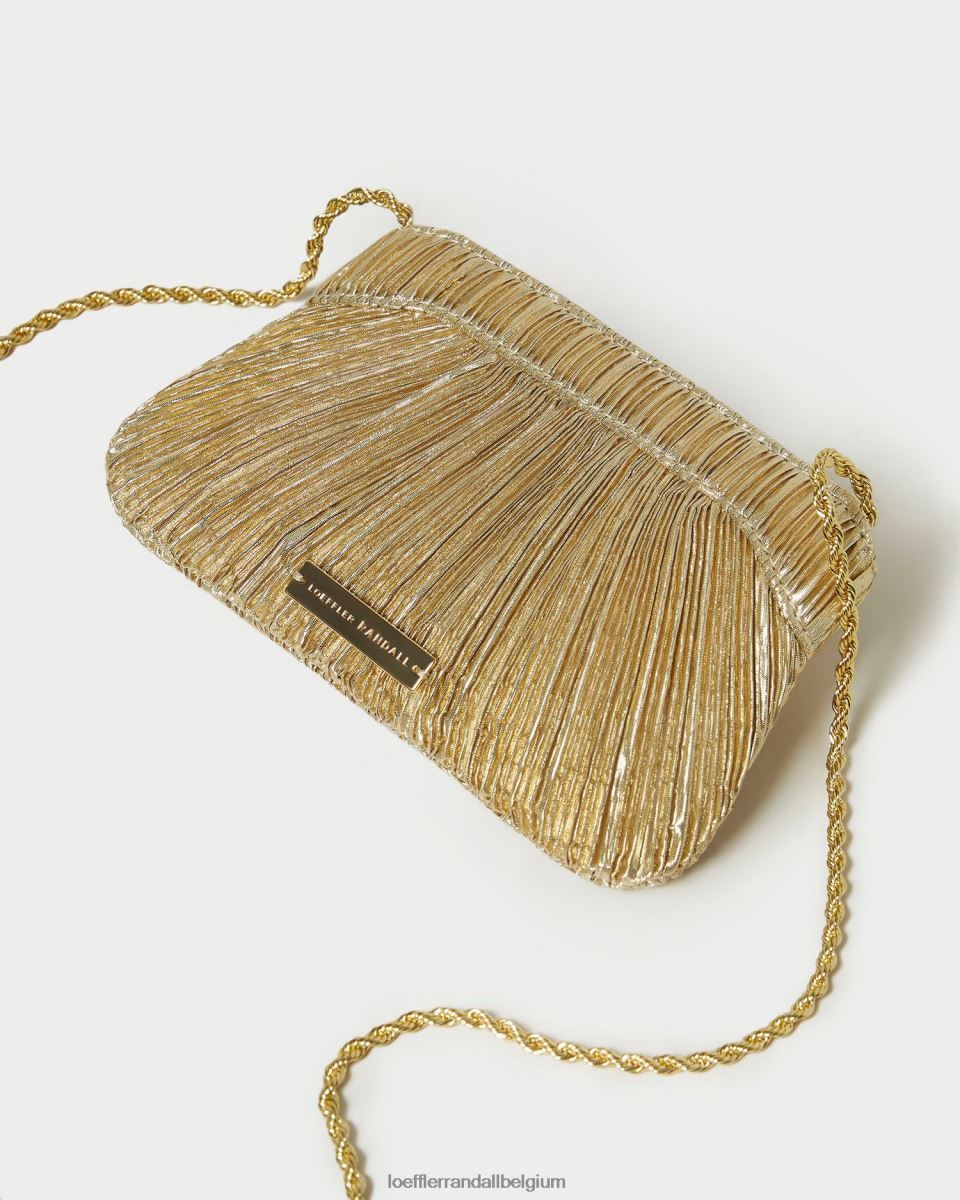 Sacs Loeffler Randall pochette rochelle à petit nœud or femmes 04V42L365