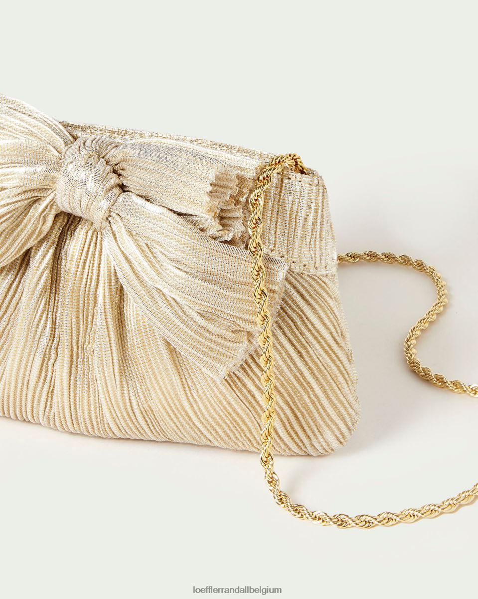 Sacs Loeffler Randall pochette rochelle à petit nœud platine femmes 04V42L342