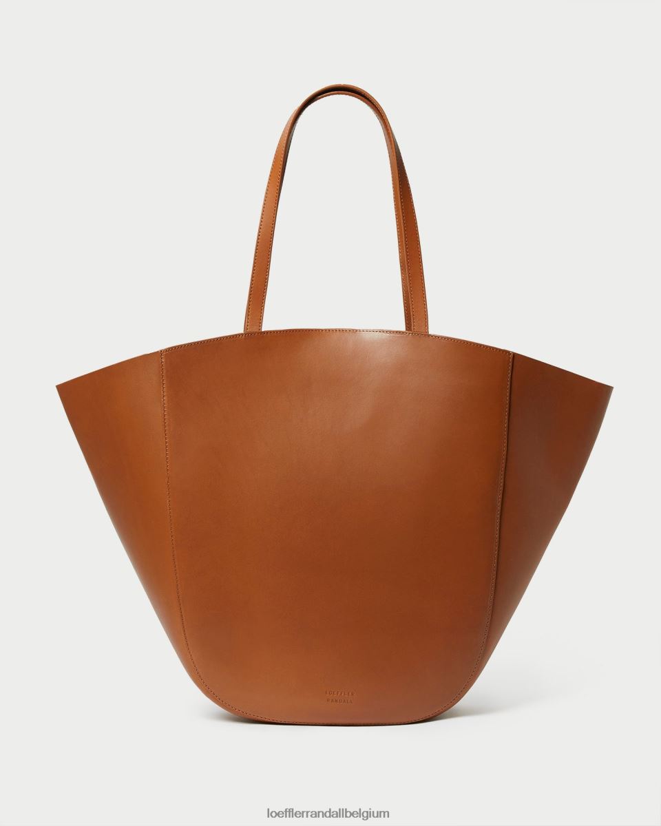 Sacs Loeffler Randall cabas ailé Katia naturel/marron/cognac femmes 04V42L321