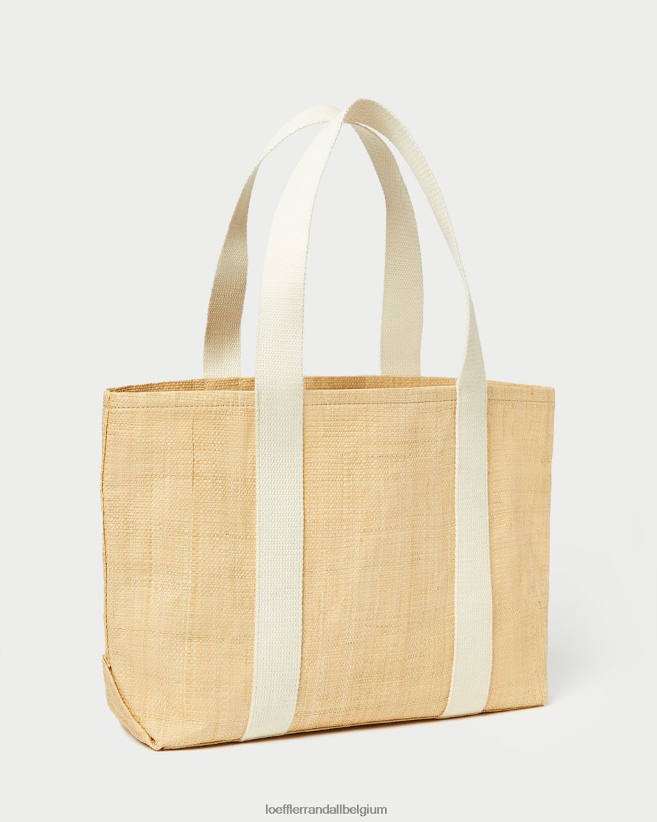 Sacs Loeffler Randall cabas moyen bennett raphia naturel femmes 04V42L316