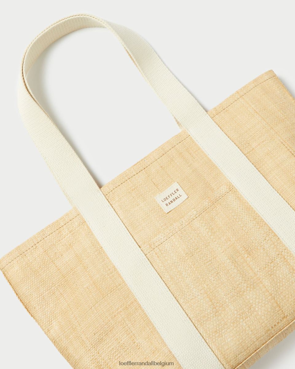 Sacs Loeffler Randall cabas moyen bennett raphia naturel femmes 04V42L316