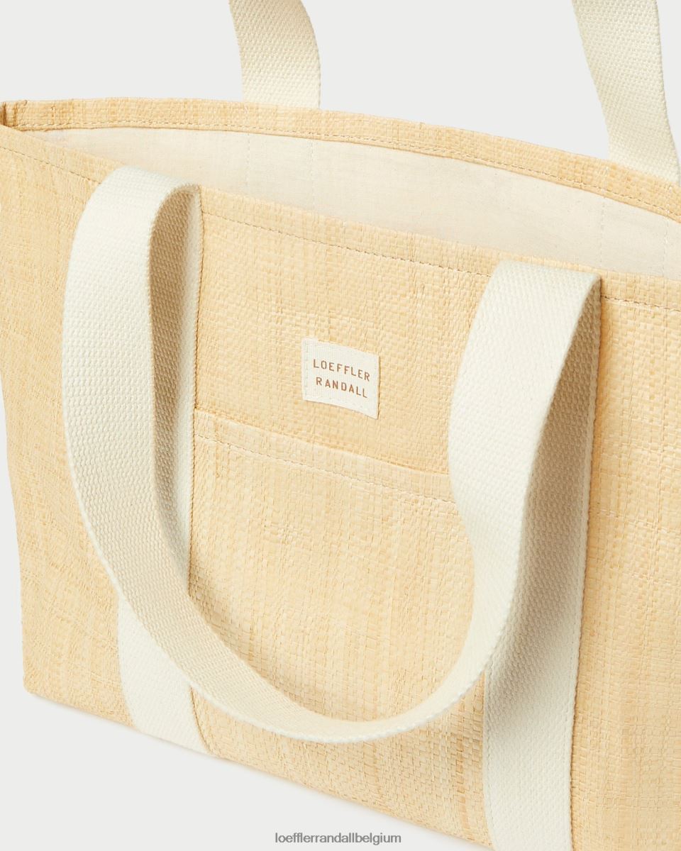 Sacs Loeffler Randall cabas moyen bennett raphia naturel femmes 04V42L316