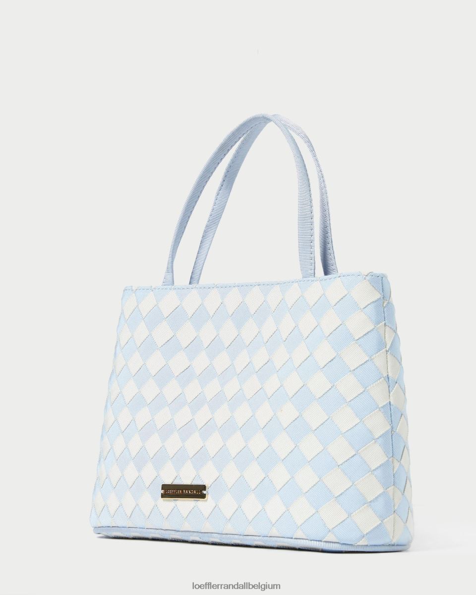 Sacs Loeffler Randall mini fourre-tout minnow bleu clair/crème femmes 04V42L317