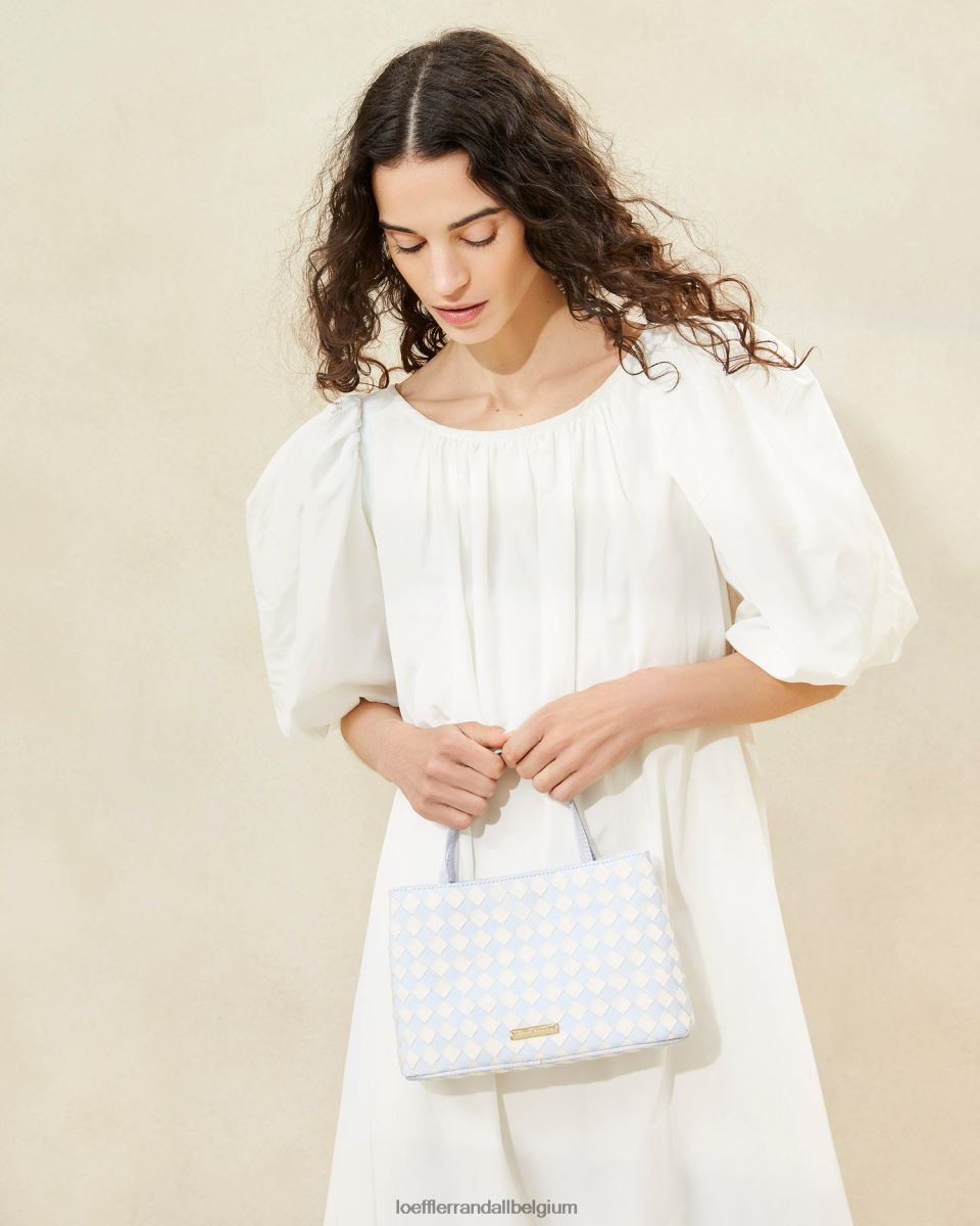 Sacs Loeffler Randall mini fourre-tout minnow bleu clair/crème femmes 04V42L317