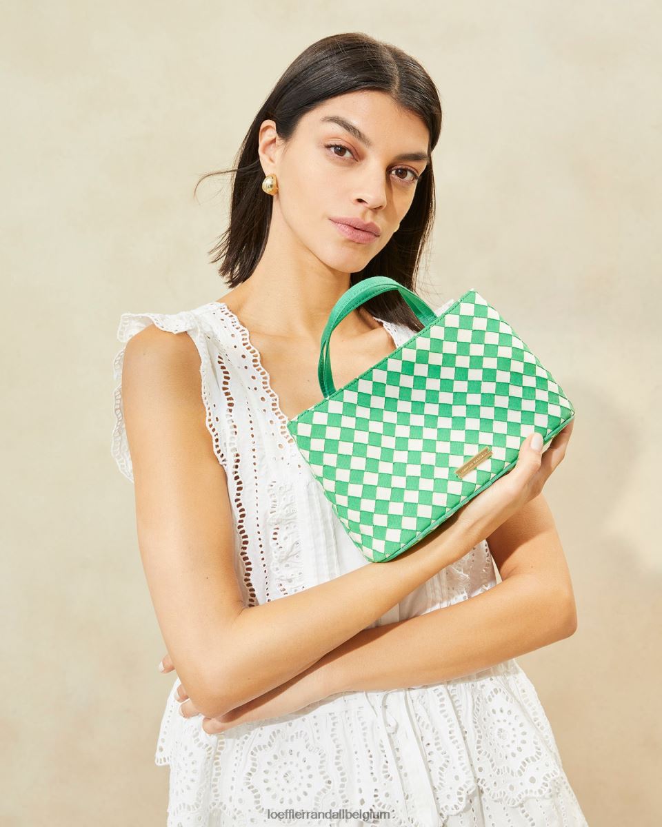 Sacs Loeffler Randall mini fourre-tout minnow vert/crème femmes 04V42L320