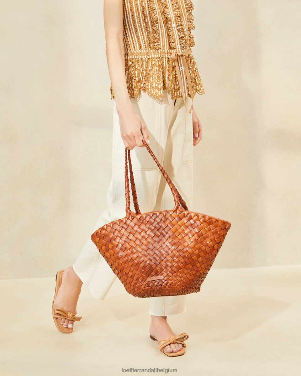 Sacs Loeffler Randall sac à main en cuir tressé Kai Charpente femmes 04V42L318