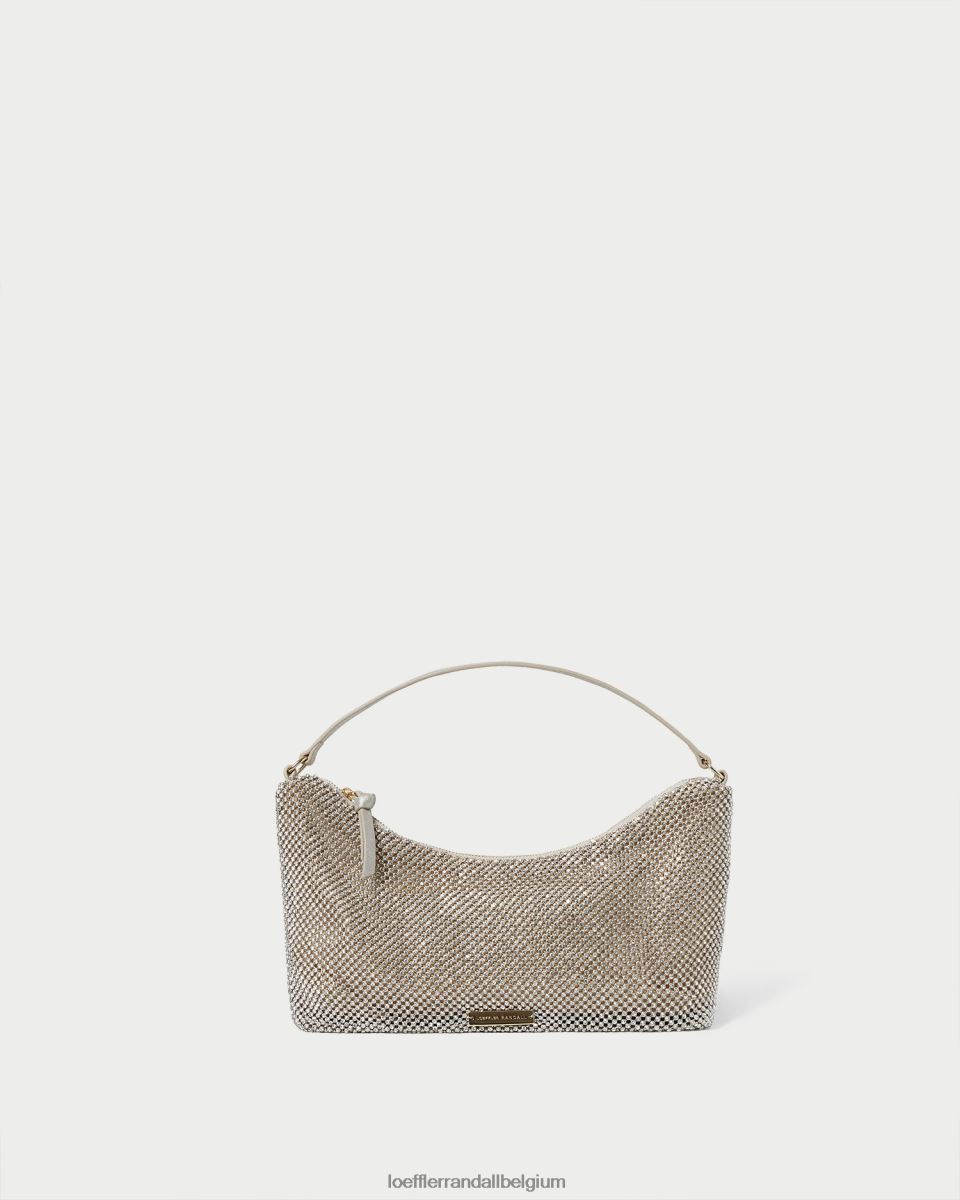 Sacs Loeffler Randall sac baguette cam à diamants or femmes 04V42L399