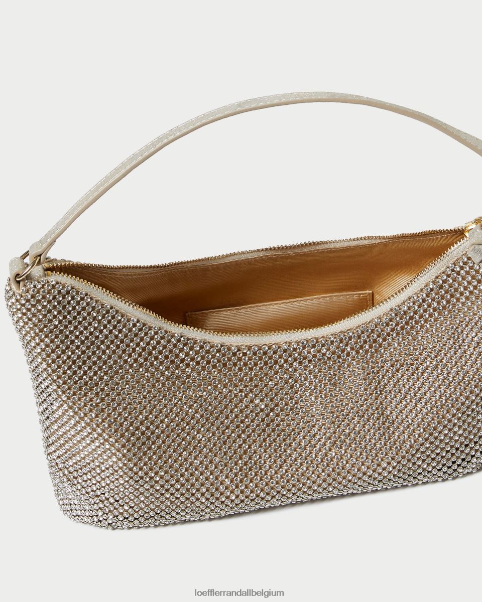 Sacs Loeffler Randall sac baguette cam à diamants or femmes 04V42L399