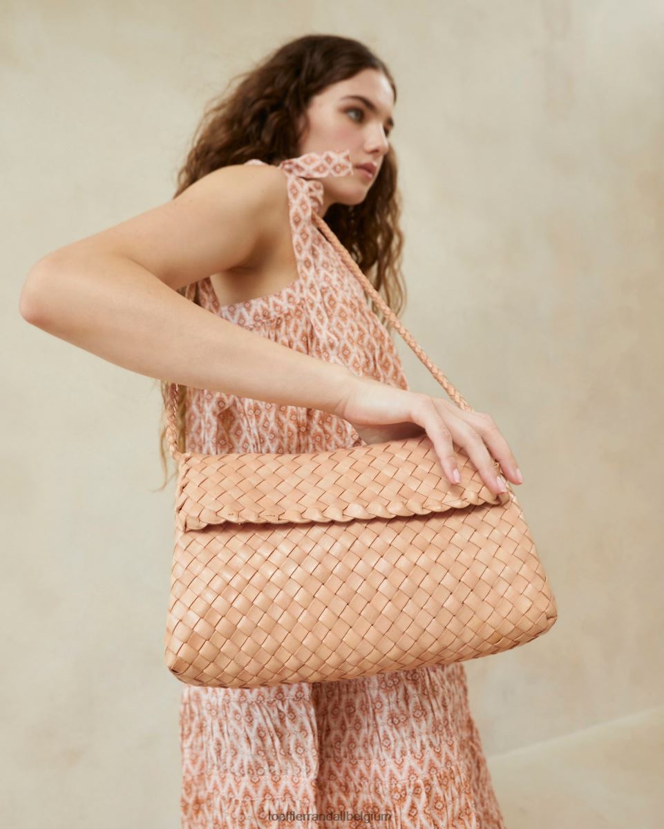 Sacs Loeffler Randall sac porté épaule mabel sable du désert femmes 04V42L402