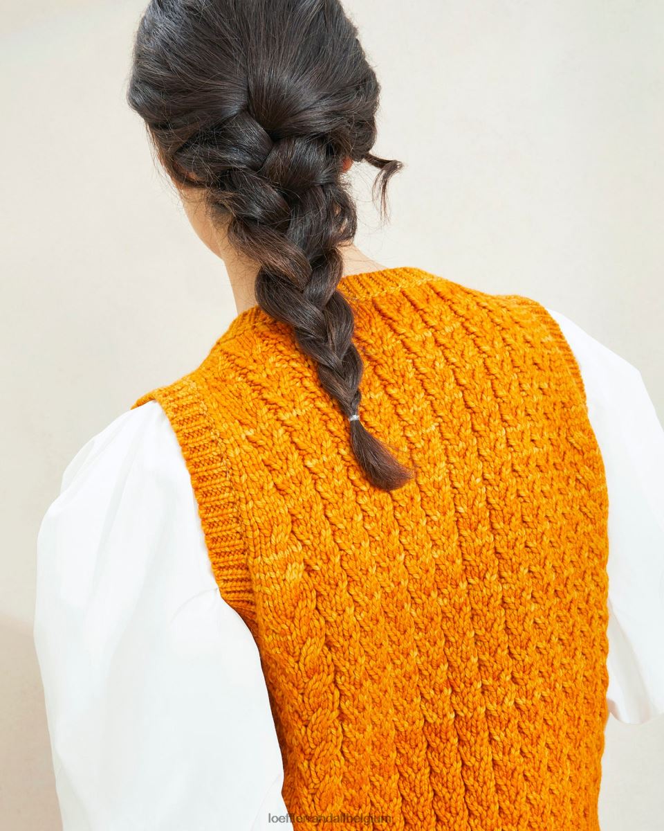 vêtements Loeffler Randall gilet à gros pull Rosie coucher de soleil femmes 04V42L256