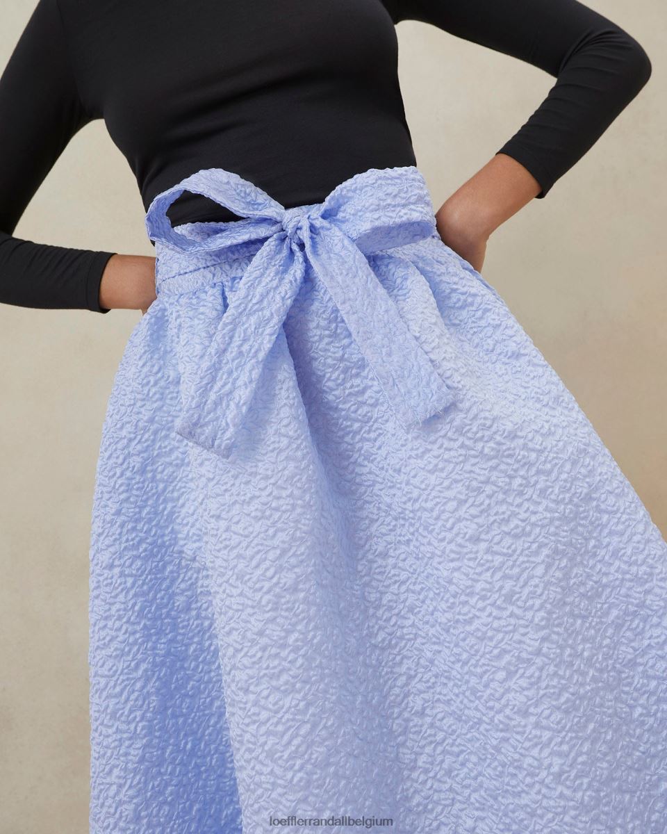 vêtements Loeffler Randall jupe circulaire à volants Carrie bleu femmes 04V42L249