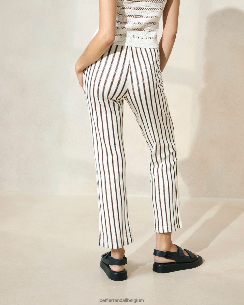 vêtements Loeffler Randall alex d pantalon bande marron femmes 04V42L230