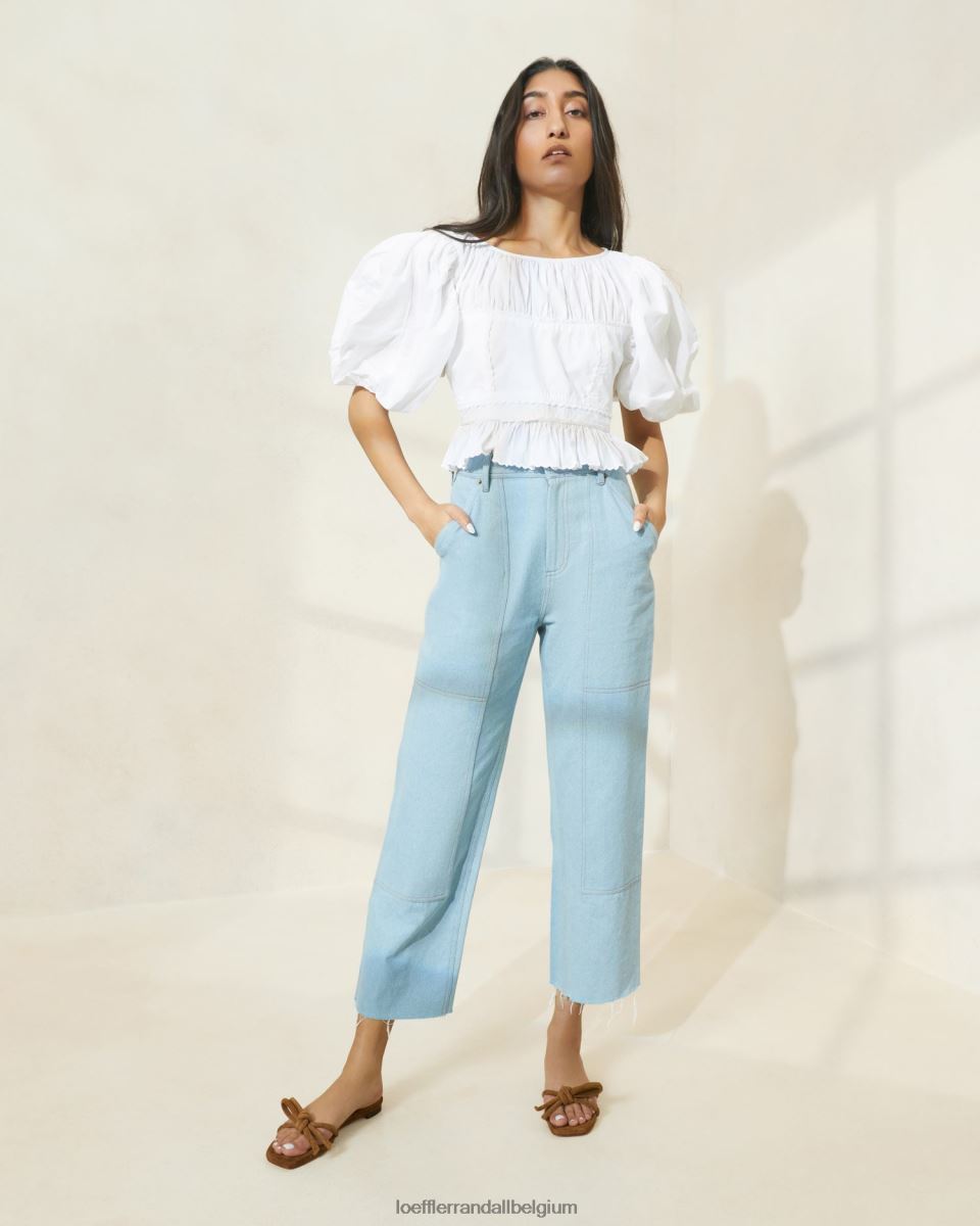 vêtements Loeffler Randall pantalon de charpentier roy jean léger femmes 04V42L216