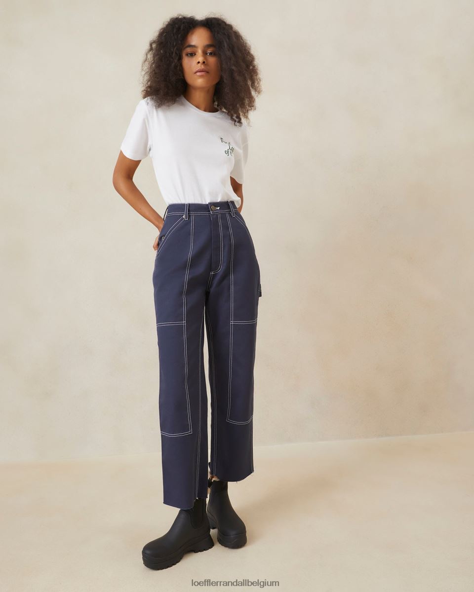 vêtements Loeffler Randall pantalon de charpentier roy marine femmes 04V42L221