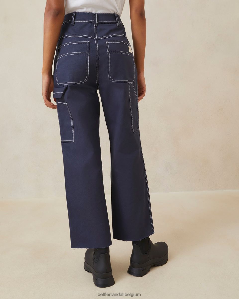 vêtements Loeffler Randall pantalon de charpentier roy marine femmes 04V42L221