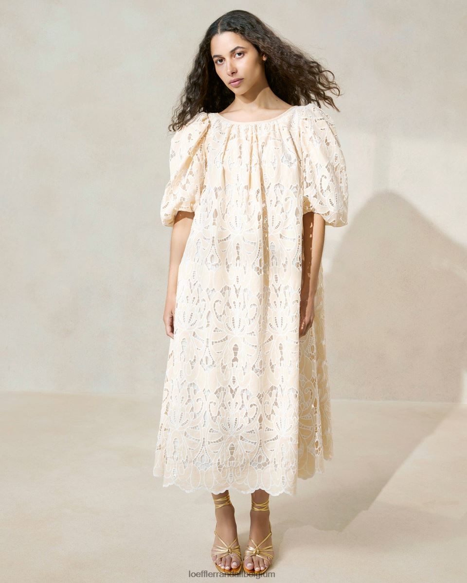 vêtements Loeffler Randall robe oversize à manches bouffantes mimi bronzer femmes 04V42L176