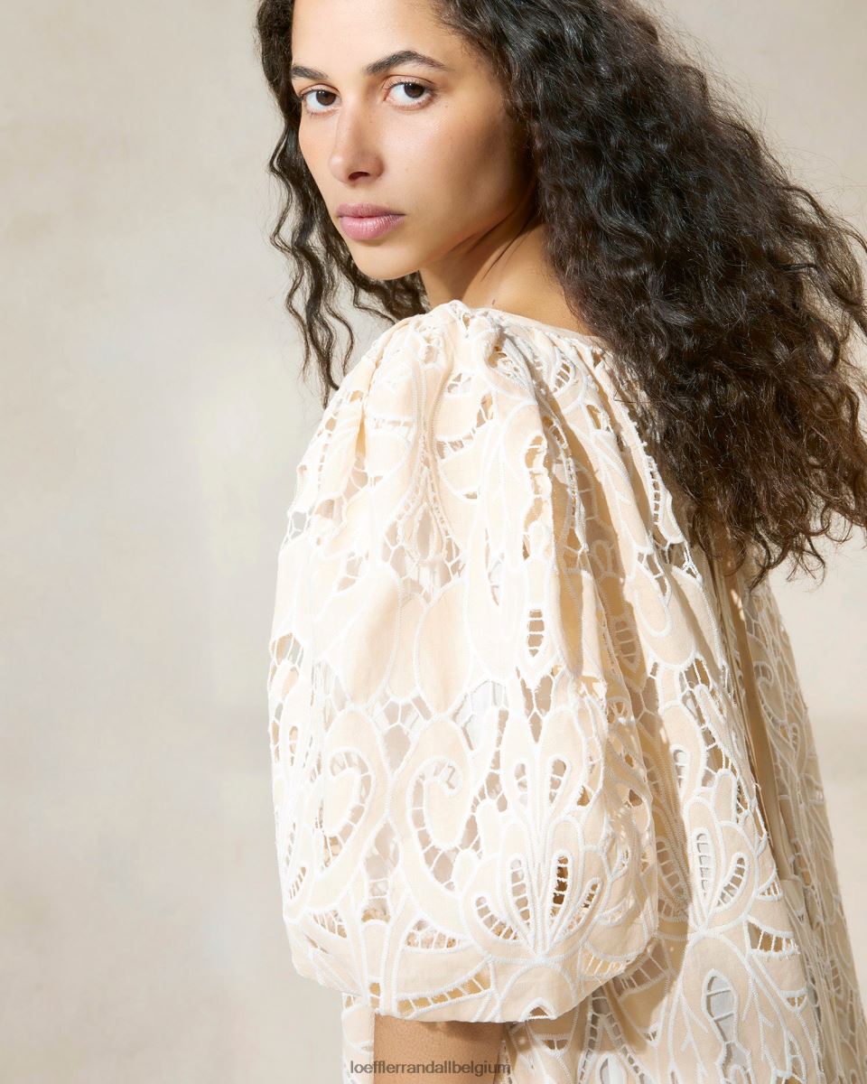 vêtements Loeffler Randall robe oversize à manches bouffantes mimi bronzer femmes 04V42L176