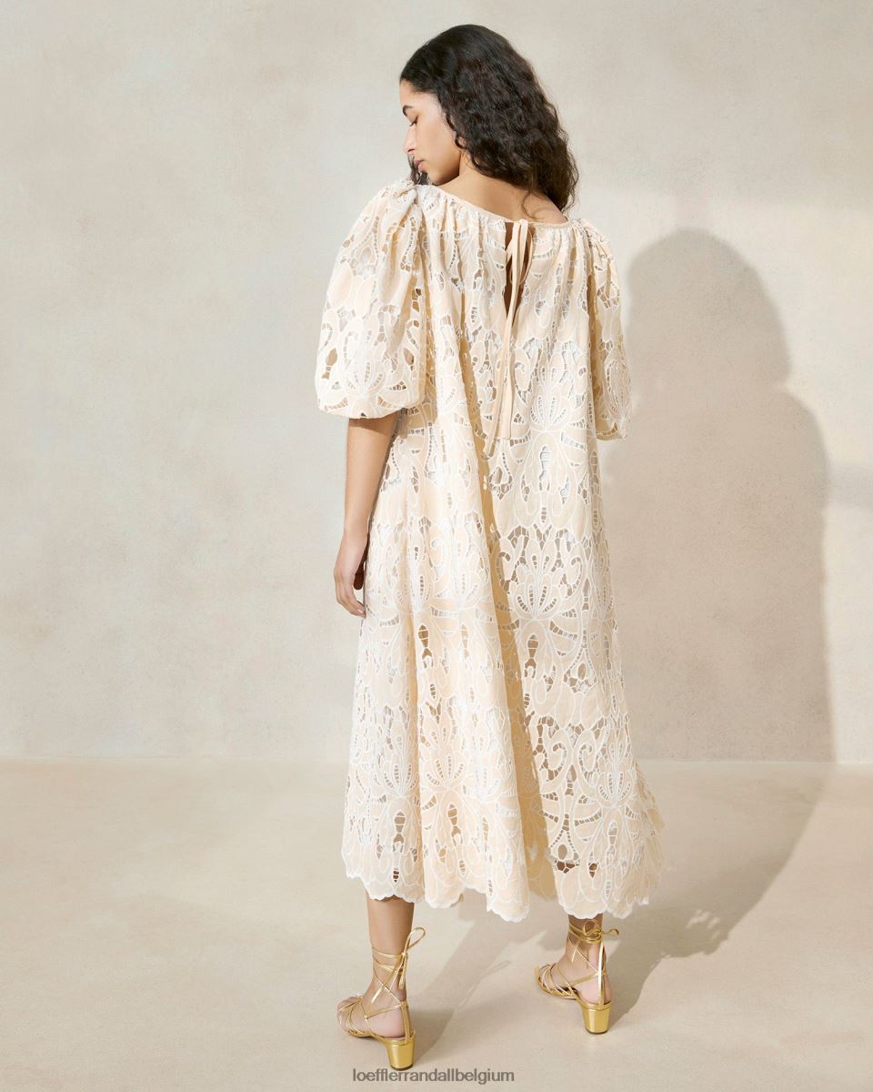 vêtements Loeffler Randall robe oversize à manches bouffantes mimi bronzer femmes 04V42L176