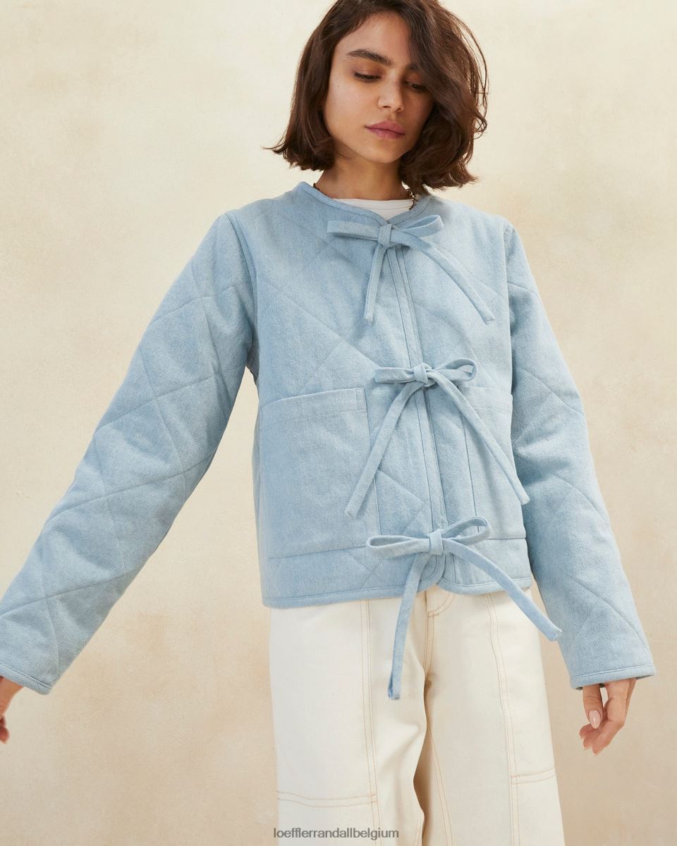 vêtements Loeffler Randall veste de grange emmett jean léger femmes 04V42L258